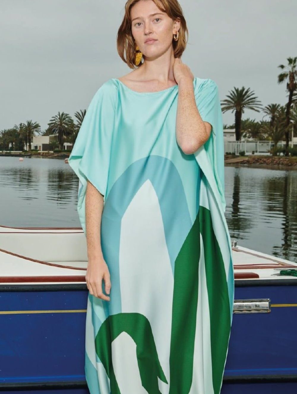 Light Blue Hand Caftan