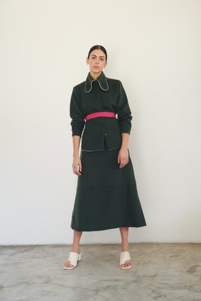 Siqiy Baby Alpaca Blouse + Skirt