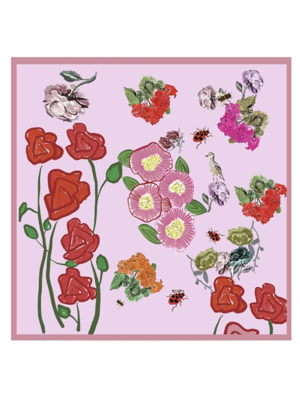 "Les Fleurs du Printemps" Scarf
