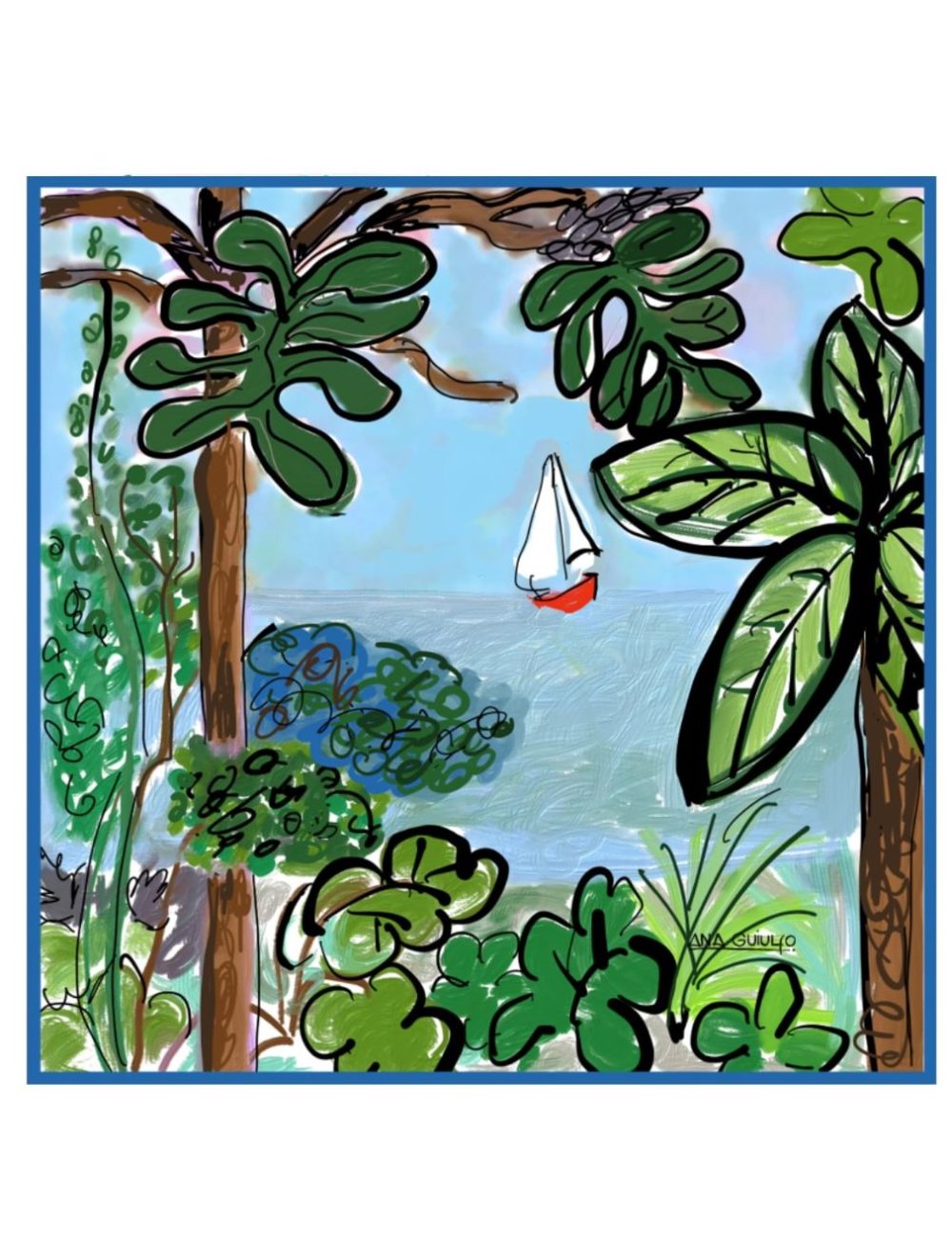 "Soir d'été" Scarf